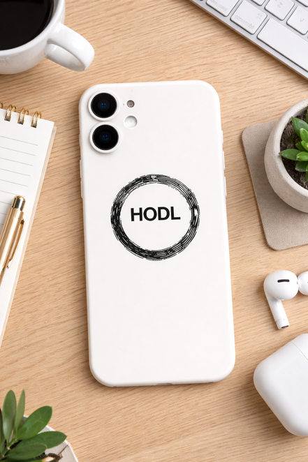 HODL Crypto Phone Case — Minimalist Bitcoin-Inspired Protective Cover