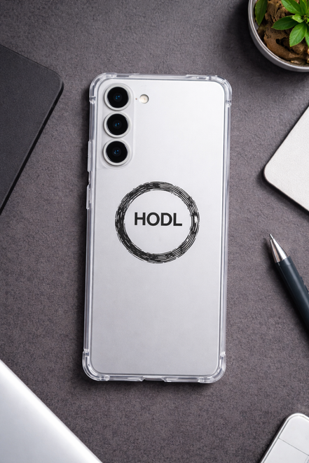 HODL Crypto Phone Case — Minimalist Bitcoin-Inspired Protective Cover
