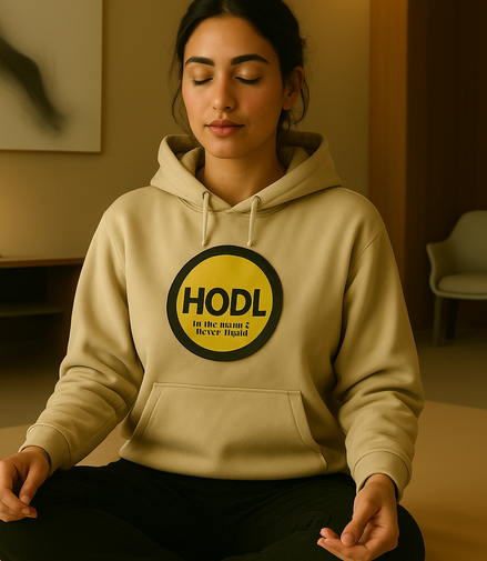 Zen HODL Hoodie for Women — minimalism with meaning.